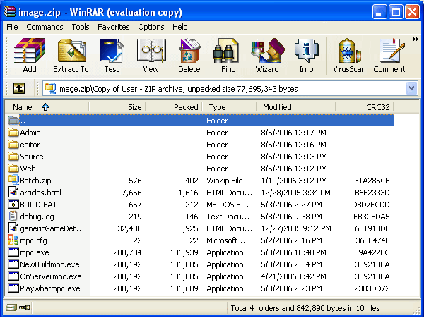 Winrar zip archive free download for windows xp